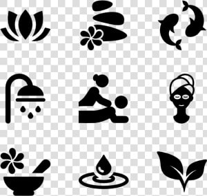 Relaxing In A Spa   Clip Art Spa Symbol  HD Png Download