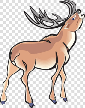 Angry  Deer  Wild  Animal  Antlers   Angry Deer Cartoon  HD Png Download