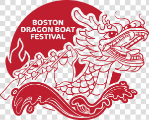 Asian Dragon Png   Png Download   Boston Dragon Boat Festival Logo  Transparent Png