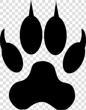 Public Domain Clip Art Image Dog Or Wolf Footsteptrack   Cat Paw Clipart  HD Png Download