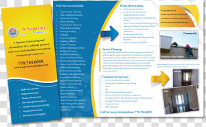 Asuperiortrifoldlarge   Mold Remediation Service Trifold Brochure  HD Png Download