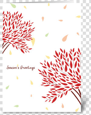 Season S Greetings Greeting Card   Floral Design  HD Png Download