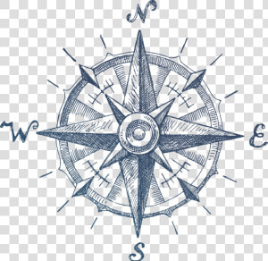 Transparent Drafting Compass Png   Nautical Map Compass  Png Download