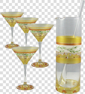 Moroccan Mosaic Gold Martini Bundle   Martini Glass  HD Png Download