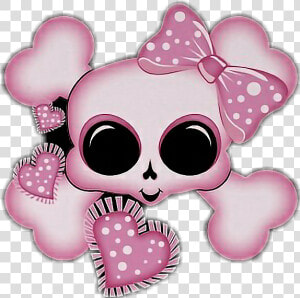 Transparent Cute Sugar Skull Clipart   Its A Girl Skull  HD Png Download