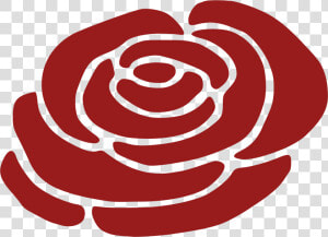 Rose Silhouette Clip Art   Red Rose Silhouette Transparent  HD Png Download