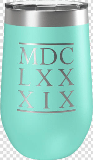 1689 Bcf Roman Numerals 16oz Insulated Tumbler   Diet Soda  HD Png Download