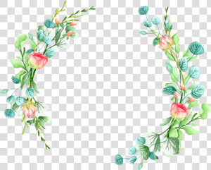 Kwiaty Png Zaproszenie   Png Download   Watercolor Flower Circle Png  Transparent Png