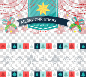 Color Flat Christmas Banners Png Download   Graphic Design  Transparent Png