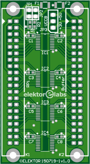 Raspi Buffer Board   Electronic Component  HD Png Download