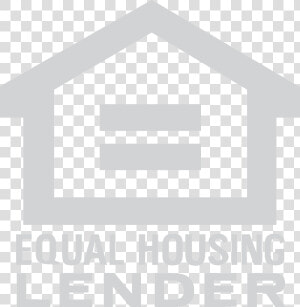 Equal Housing Lender Logo White  HD Png Download