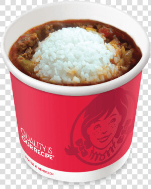 Chili With Rice   Chili With Rice Wendys  HD Png Download