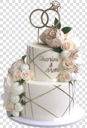 Golden Line Cake   Cake Decorating  HD Png Download