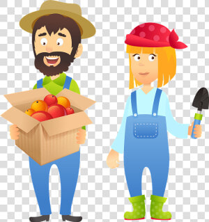 Farmer  Couple  Fruit  Nature  Agriculture  Cute   Couple Farmer Png  Transparent Png