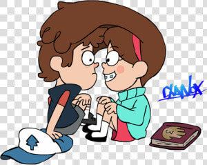 Gravity Falls Mabel And Dipper Hug   Gravity Falls Base Mabel And Dipper  HD Png Download