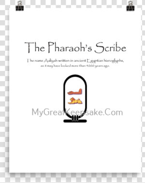 Aaliyah Pharaoh S Scribe   Ancient Egyptian Hieroglyphics  HD Png Download