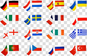 Football 2012  16 Country Flag Pack   Fußball Flaggen  HD Png Download