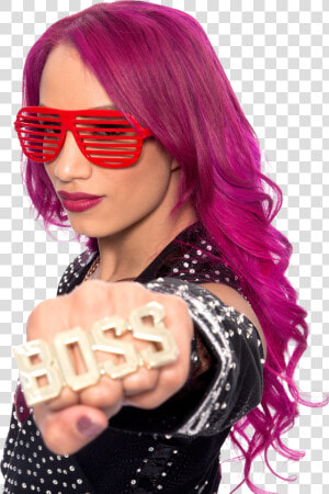 Sasha Banks With Glasses   Png Download   Sasha Bangs  Transparent Png