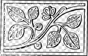 Wood Carving Leaves Clip Arts   Wood Carving Drawing Easy  HD Png Download