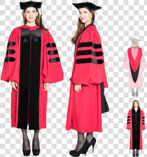 Graduate Drawing Graduation Outfit   Harvard Doctoral Robes  HD Png Download