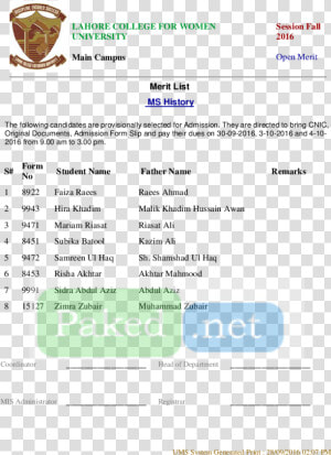 Lahore College Name List  HD Png Download