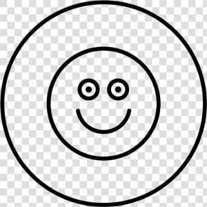 Cara feliz Página Para Colorear   Smiley  HD Png Download