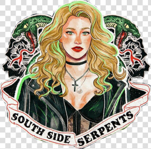  riverdale  southside  serpents  southsideserpents   Betty Cooper Southside Serpent  HD Png Download