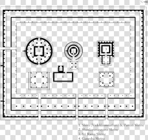 Vadakkumnathan Plan  Sanctum Sanctorum   Plan Vadakkunnathan Temple Thrissur  HD Png Download