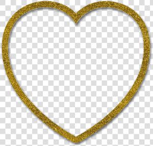  heart  glitter  gold  frame  border  ftestickers  сердце   Heart  HD Png Download