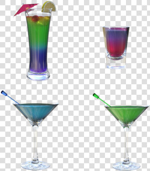 Cocktails  Drinks  Mixed  Glass  Bar  Beverage   Blue Hawaii  HD Png Download