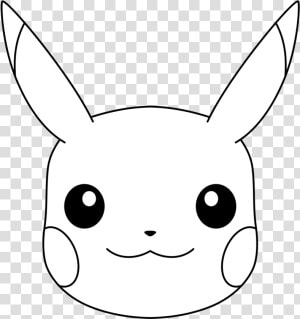 Pikachu Face Coloring Page  HD Png Download