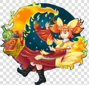 Delphox Kawaii Recuperado 218945   Illustration  HD Png Download