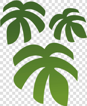 Leaf green plant palm Art graphics   Palm Tree Clipart Sticker  HD Png Download