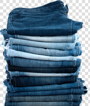 Stack Of Folded Jeans  HD Png Download