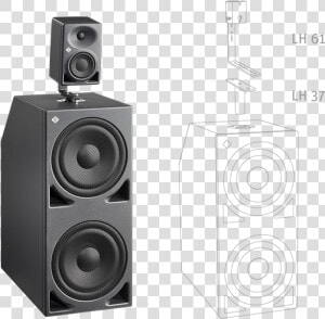 Product Detail X2 Desktop Kh 80 On A Kh 870 Subwoofer   Subwoofer  HD Png Download