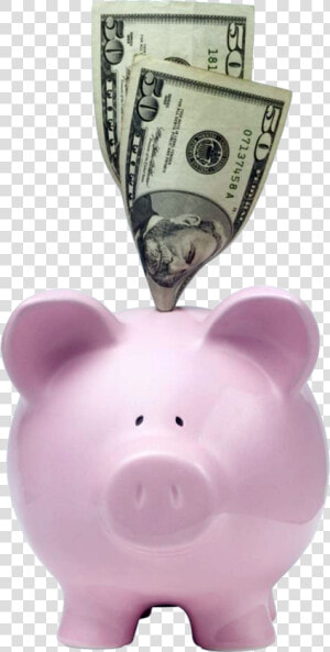 Piggy Bank Png   Putting Money In Piggy Bank  Transparent Png