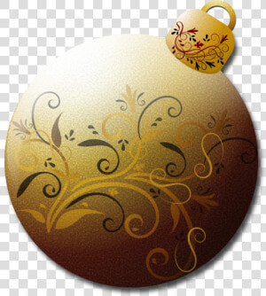 Gold Glass Ornament Svg Clip Arts   Gold Christmas Balls Transparent  HD Png Download