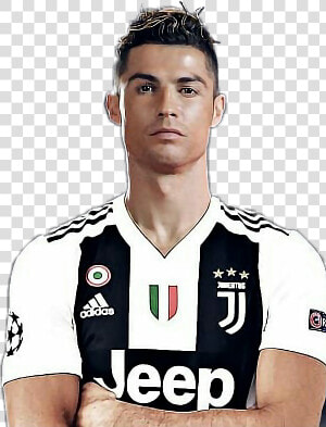  cristianoronaldo  cr7  juve  juventus  ronaldo   Cr7 With Jersey Juventus  HD Png Download