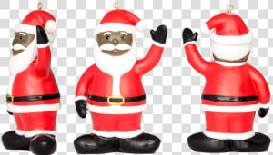 Black Santa Ornament   Christmas Ornament  HD Png Download