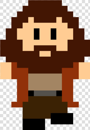 Hi  I M Hagrid   Pixel Art Harry Potter Hagrid  HD Png Download