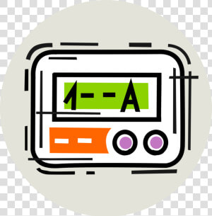 Vector Illustration Of Beeper Or Pager Wireless Telecommunications   Circle  HD Png Download