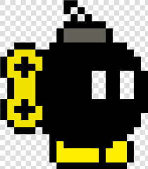 Clip Art Mario Maker   8 Bit Bob Omb  HD Png Download