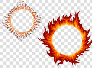 Transparent Flame Circle Clipart   Lingkaran Api Png  Png Download