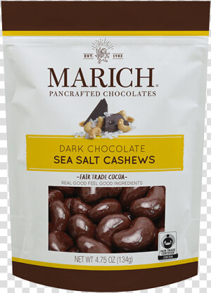 Dark Chocolate Sea Salt Cashews   Dark Chocolate Salted Cashews  HD Png Download