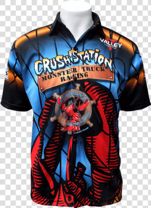 Crushstation Sublimated Crew Shirt   T Shirt Monster Truck Sublimer  HD Png Download