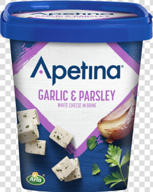 Apetina® Garlic  amp  Parsley White Cheese Cubes In Brine   Apetina Red Peppers  amp  Chilli Feta Cubes  HD Png Download