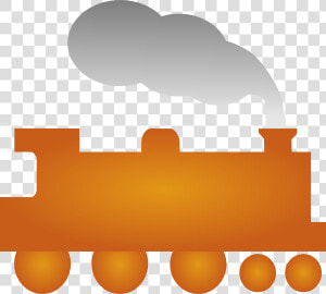 Train Clip Art At Clker   Orange Train Clipart  HD Png Download