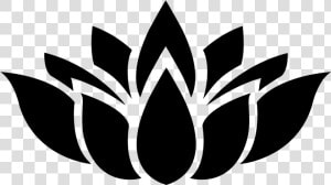 Lotus Flower Silhouette   Lotus Flower Vector Png  Transparent Png