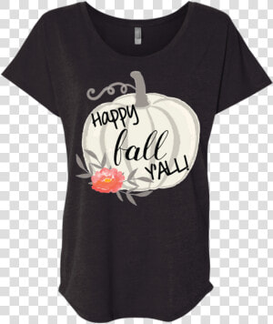 Happy Fall Y All Watercolor Pumpkin Flowy Dolman Sleeve   Red Marilyn Manson T Shirt  HD Png Download