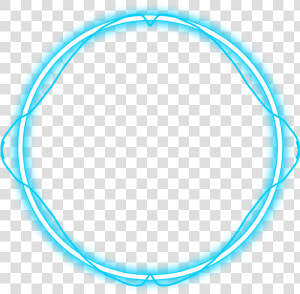 Neon Round Blue Freetoedit Circle Frame Border Geometri   Blue Neon Circle Png  Transparent Png